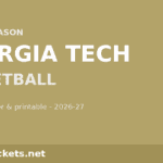 2026-27 Georgia Tech Basketball Schedule