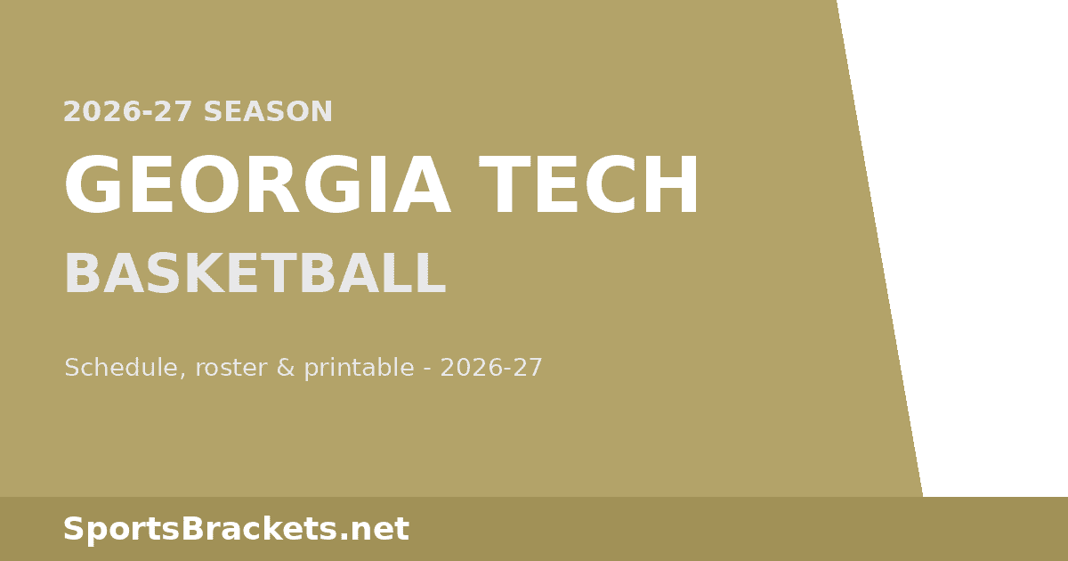 2026-27 Georgia Tech Basketball Schedule
