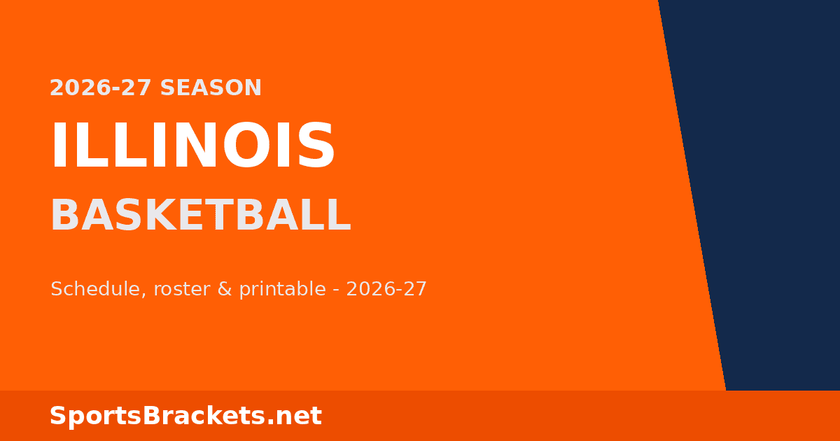 2026-27 Illinois Basketball Schedule