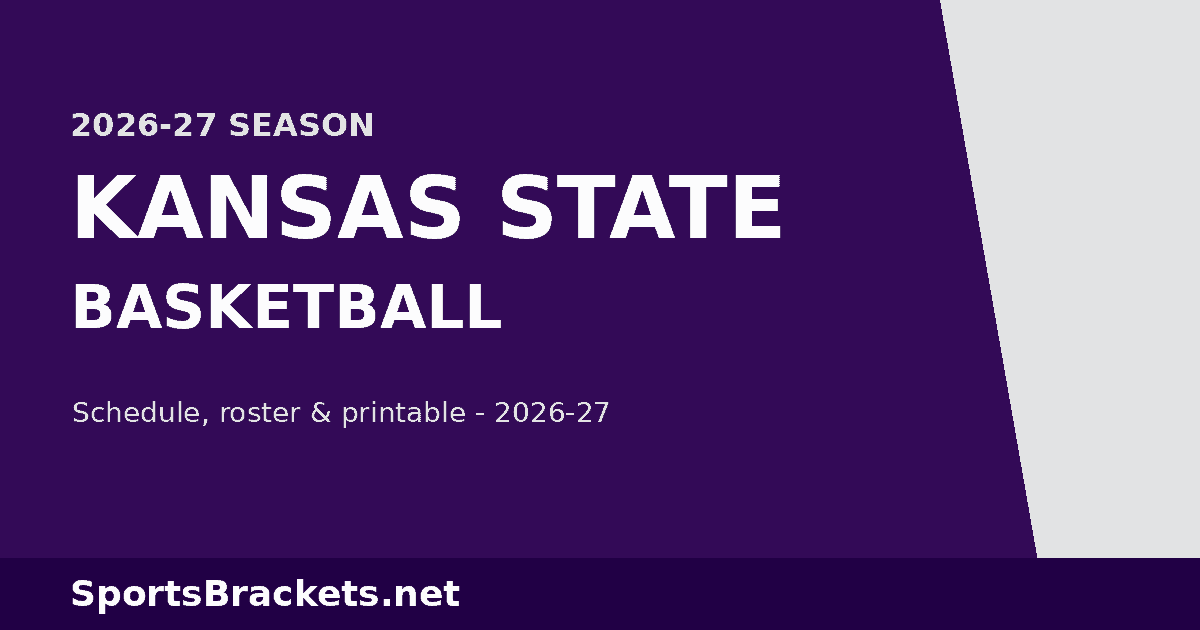 2026-27 Kansas State Basketball Schedule