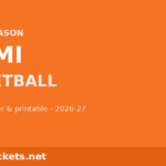 2026-27 Miami Basketball Schedule