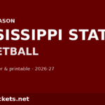 2026-27 Mississippi State Basketball Schedule