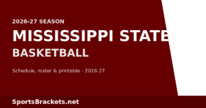 2026-27 Mississippi State Basketball Schedule