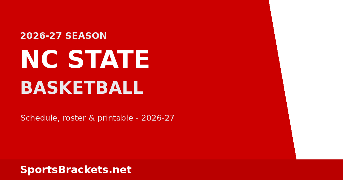 2026-27 NC State Basketball Schedule