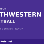 2026-27 Northwestern Basketball Schedule