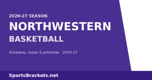 Read more about the article 2026-27 Northwestern Basketball Schedule: Dates, Roster, TV & Printable PDF