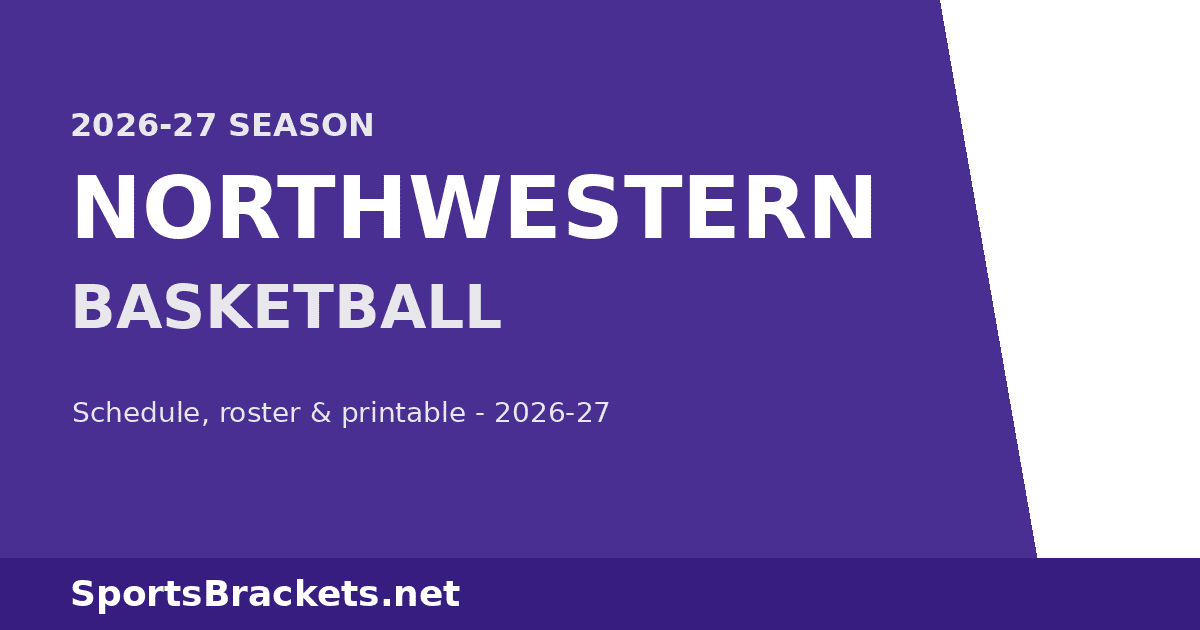 2026-27 Northwestern Basketball Schedule