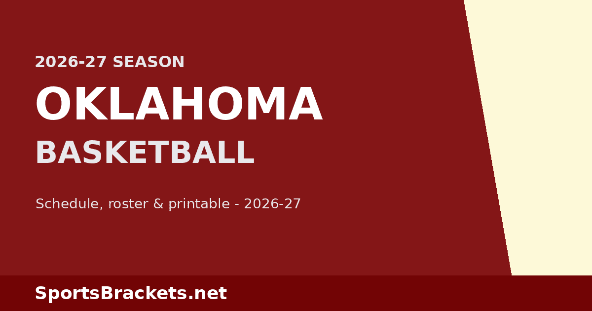 2026-27 Oklahoma Basketball Schedule
