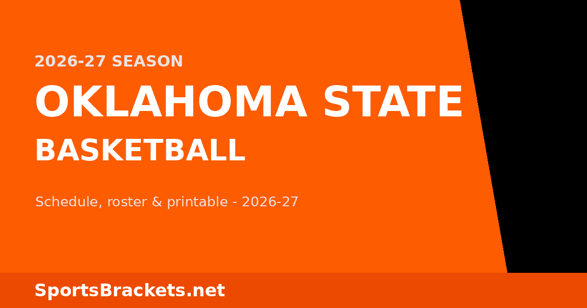 2026-27 Oklahoma State Basketball Schedule