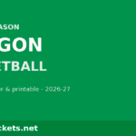 2026-27 Oregon Basketball Schedule