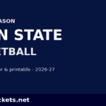 2026-27 Penn State Basketball Schedule