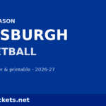 2026-27 Pittsburgh Basketball Schedule