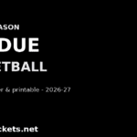 2026-27 Purdue Basketball Schedule