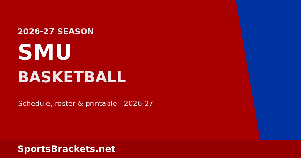 2026-27 SMU Basketball Schedule