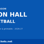 2026-27 Seton Hall Basketball Schedule