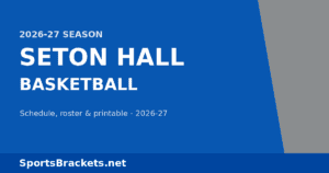Read more about the article 2026-27 Seton Hall Basketball Schedule: Dates, Roster, TV & Printable PDF