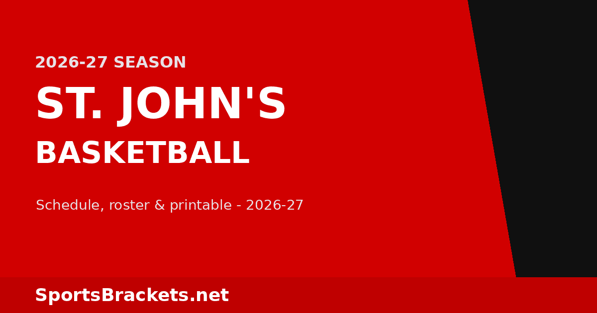 2026-27 St. John's Basketball Schedule