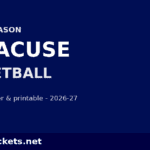 2026-27 Syracuse Basketball Schedule