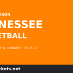 2026-27 Tennessee Basketball Schedule