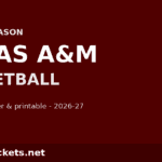2026-27 Texas A&M Basketball Schedule