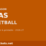 2026-27 Texas Basketball Schedule