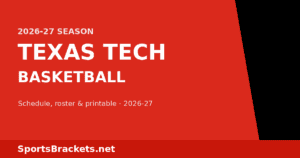 2026-27 Texas Tech Basketball Schedule