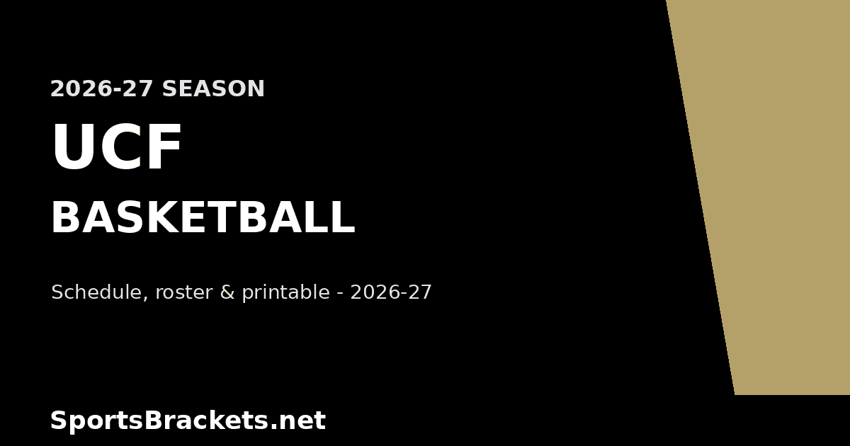 2026-27 UCF Basketball Schedule