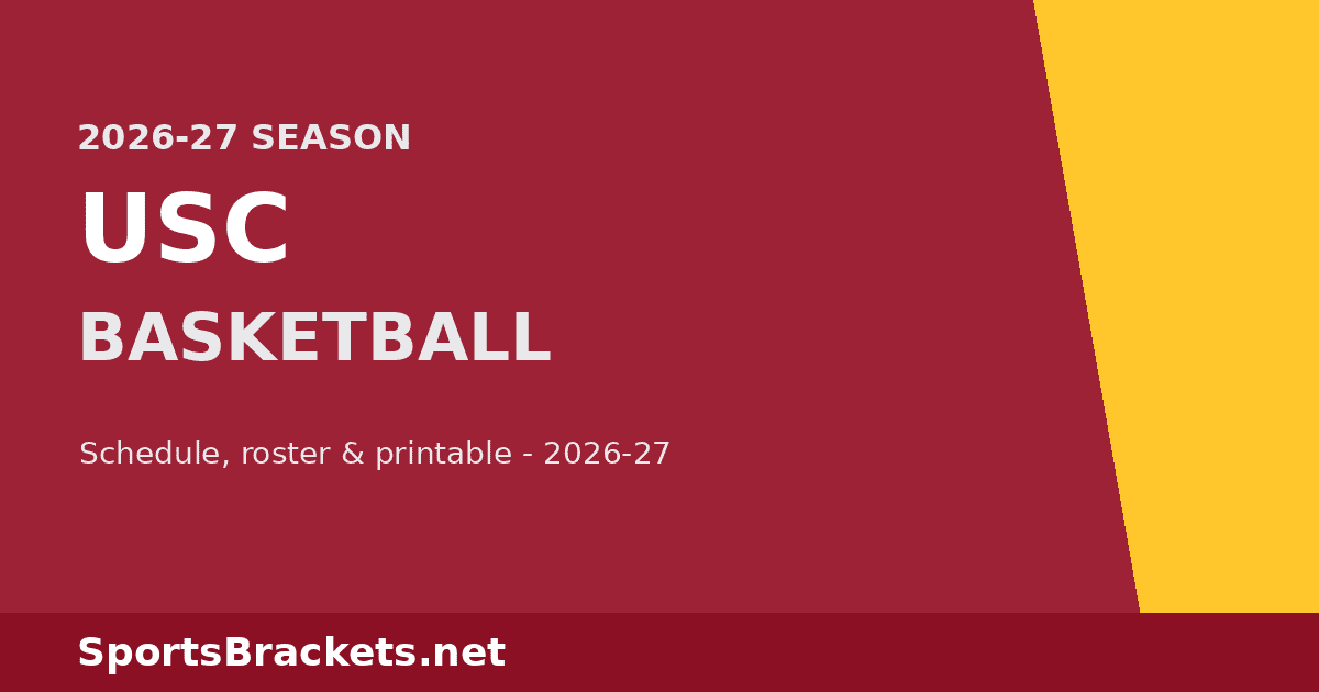 2026-27 USC Basketball Schedule