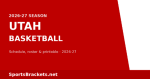 Read more about the article 2026-27 Utah Basketball Schedule: Dates, Roster, TV & Printable PDF