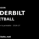 2026-27 Vanderbilt Basketball Schedule