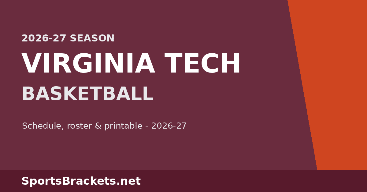 2026-27 Virginia Tech Basketball Schedule