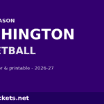 2026-27 Washington Basketball Schedule