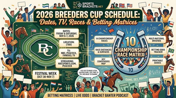 2026 Breeders Cup Schedule - Sports Brackets 2026 Breeders Cup schedule and printable betting sheet
