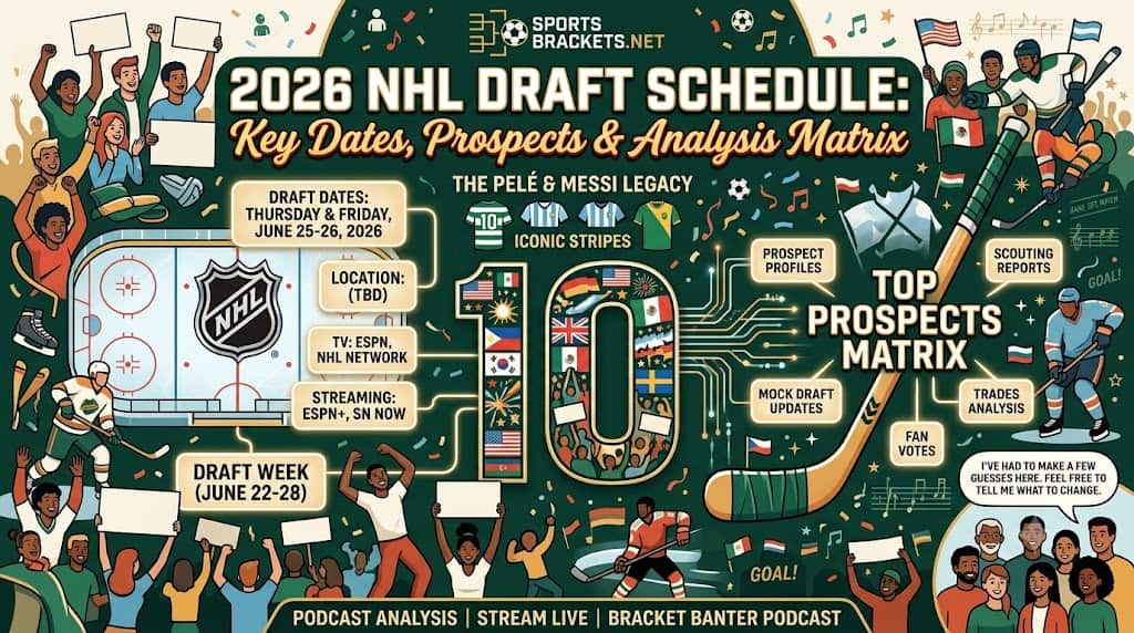 2026 NHL Draft Schedule - Sports Brackets 2026 NHL Draft schedule and first-round draft order