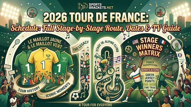 2026 Tour de France schedule and stage-by-stage route