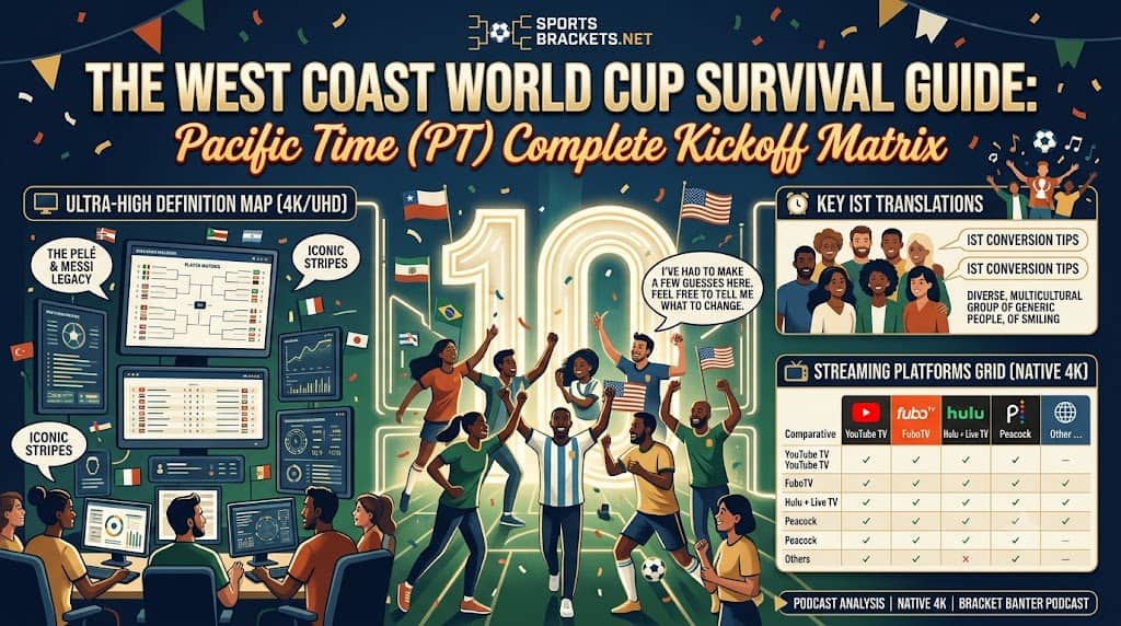 2026 World Cup West Coast survival guide, Pacific Time kickoff matrix
