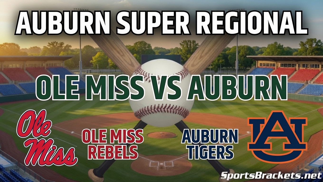 2026 Auburn Super Regional: Ole Miss Rebels vs. Auburn Tigers