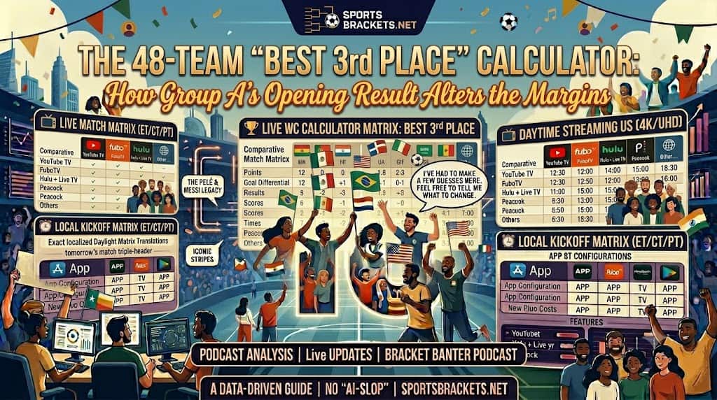 Best Third Place - Sports Brackets 2026 World Cup best third-place calculator explaining how third-placed teams qualify