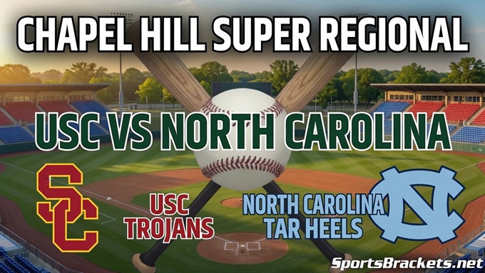 2026 Chapel Hill Super Regional: USC Trojans vs. North Carolina Tar Heels