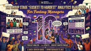Read more about the article The Group Stage “Easiest to Hardest” Analytics Blueprint for Fantasy Managers