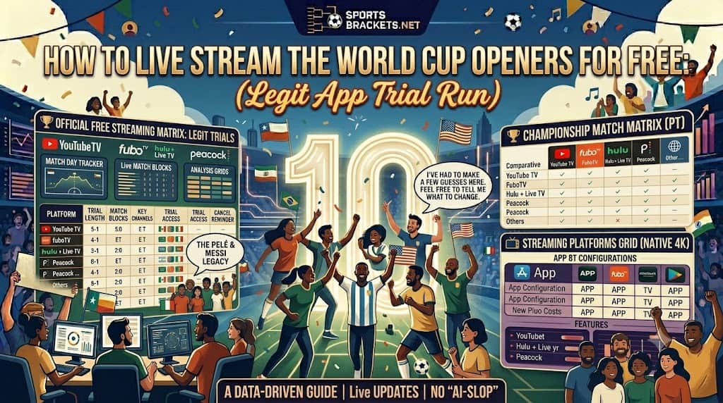 How to live stream the 2026 World Cup openers for free with legit app trials
