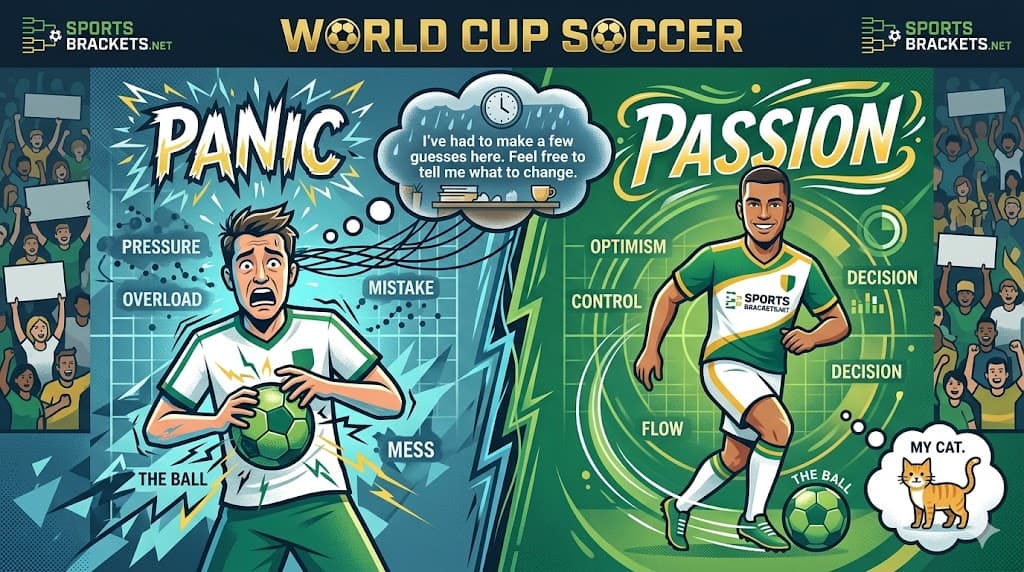 How to not panic when you get the ball in soccer - midfield composure