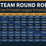 10-team round robin schedule printable