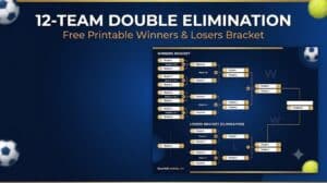 12-team double elimination bracket printable