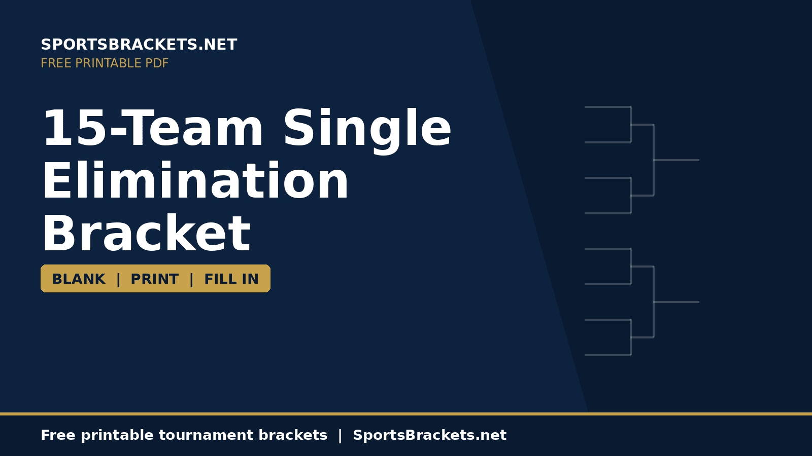 15-team-single-elimination-bracket-hero - Sports Brackets 15-Team Single Elimination Bracket printable PDF preview