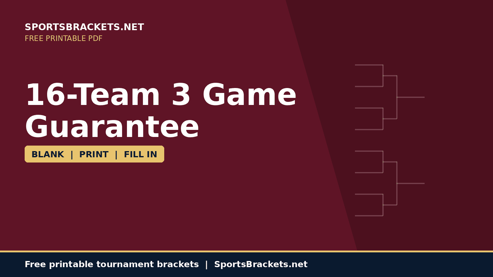 16-team-3-game-guarantee-bracket-hero - Sports Brackets 16 team 3 game guarantee bracket