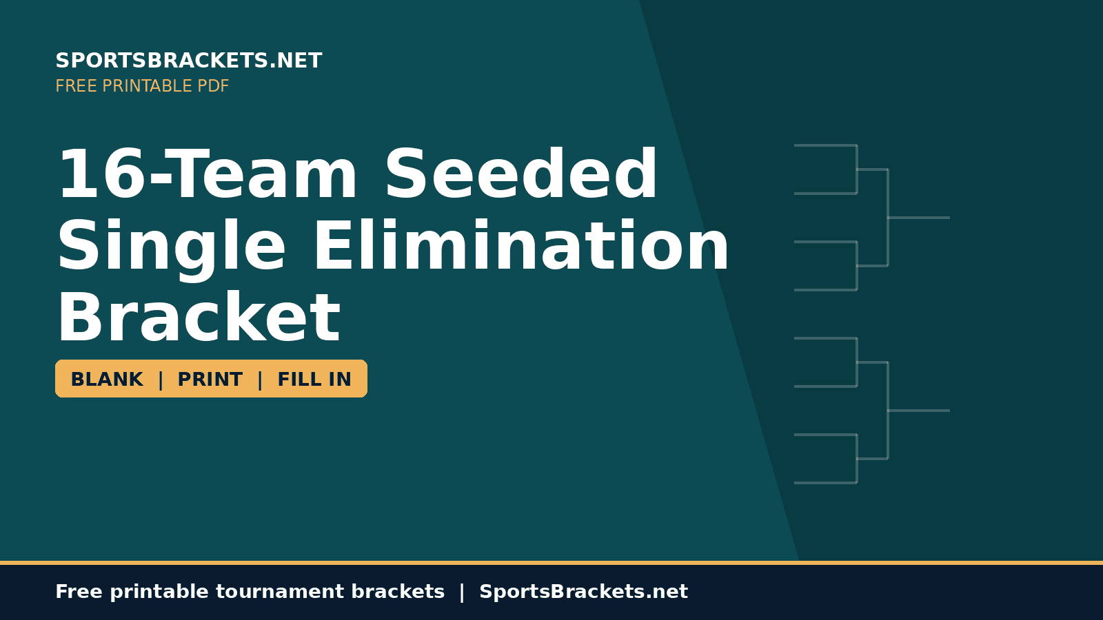16-team-seeded-single-elimination-bracket-hero - Sports Brackets 16-Team Seeded Single Elimination Bracket printable PDF