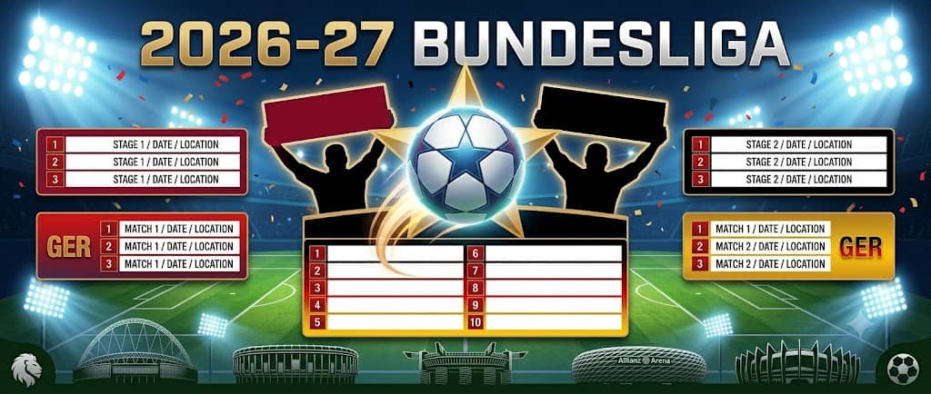 2026-27 Bundesliga schedule printable season tracker