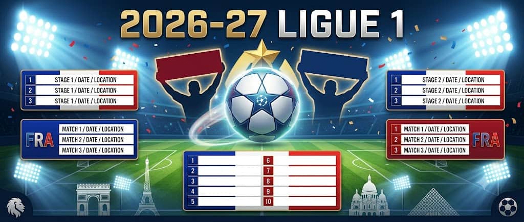 2026-27 Ligue 1 Schedule - Sports Brackets 2026-27 Ligue 1 schedule printable season tracker
