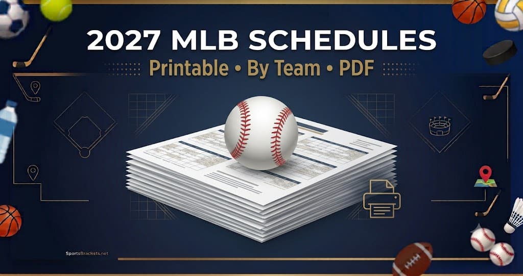 printable 2027 MLB schedule by team